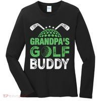 Grandpas Golf Buddy Fathers Day Women's Long Sleeve Shirt thumb 0