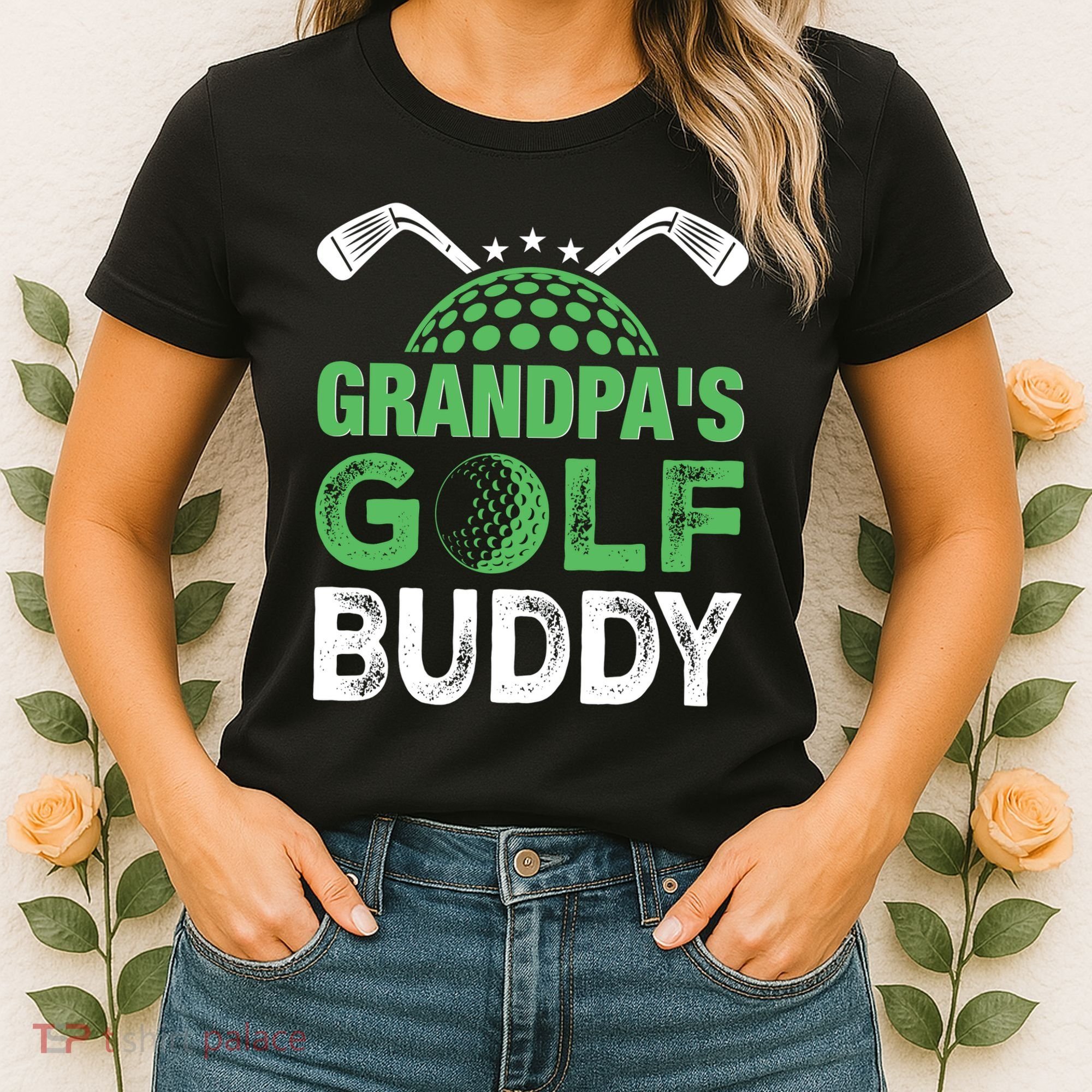 Grandpas Golf Buddy Fathers Day Women's T-Shirt