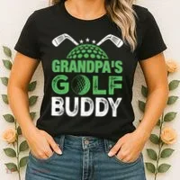 Grandpas Golf Buddy Fathers Day Women's T-Shirt thumb 2