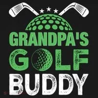 Grandpas Golf Buddy Fathers Day Women's T-Shirt thumb 6