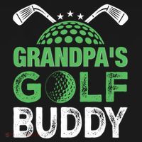 Grandpas Golf Buddy Fathers Day Kids Sweatshirt thumb 2
