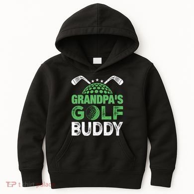 Grandpas Golf Buddy Fathers Day Kids Hoodie