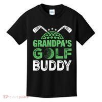 Grandpas Golf Buddy Fathers Day Kids T-Shirt thumb 0