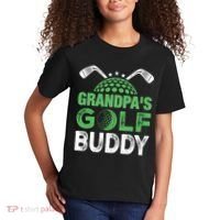 Grandpas Golf Buddy Fathers Day Kids T-Shirt thumb 2