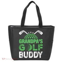 Grandpas Golf Buddy Fathers Day Tote Bag thumb 0