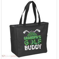 Grandpas Golf Buddy Fathers Day Tote Bag thumb 2