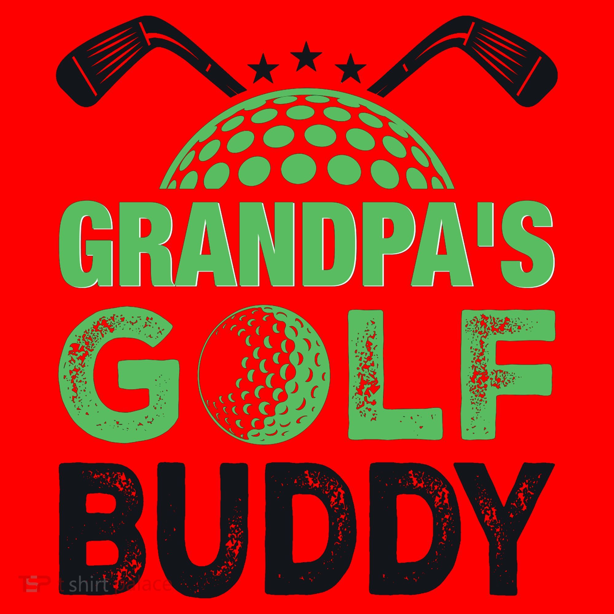 Grandpas Golf Buddy Fathers Day Santa Hat