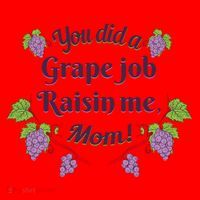 Grape Job Raisin Me Funny Mom Santa Hat thumb 1