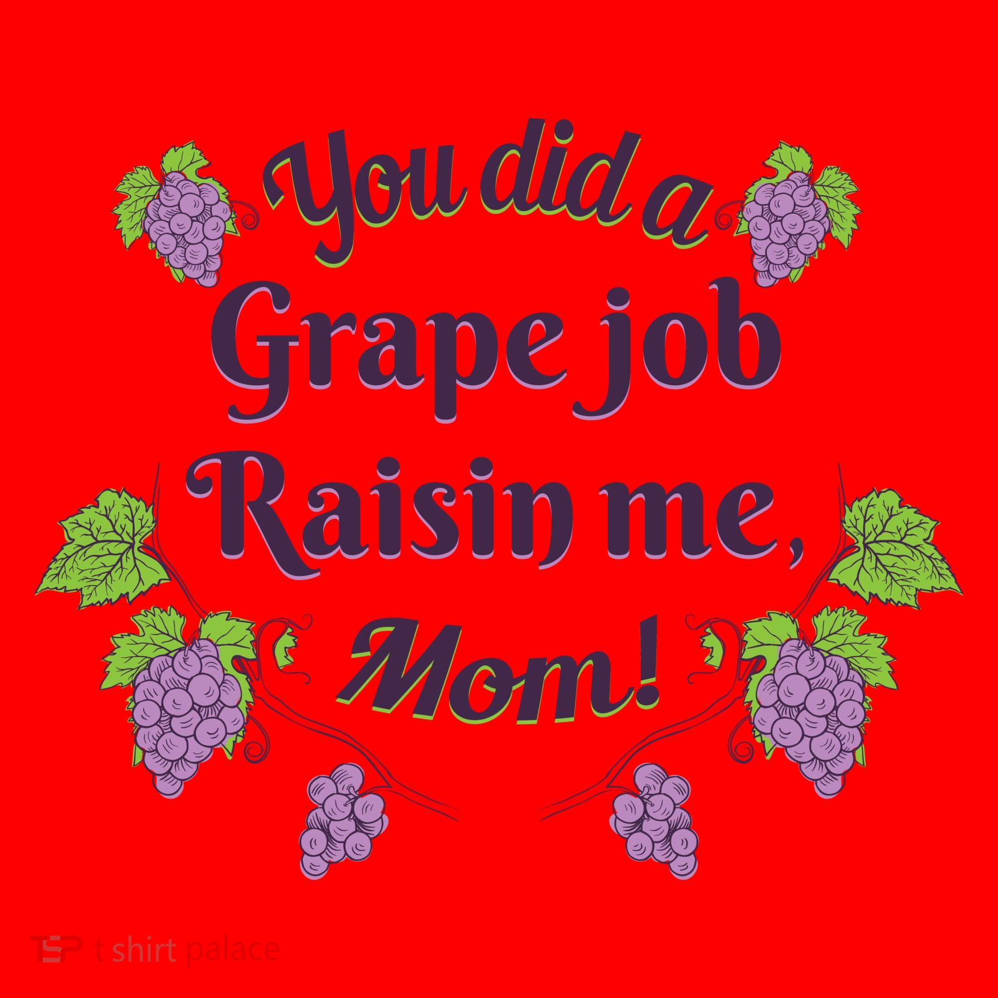 Grape Job Raisin Me Funny Mom Santa Hat