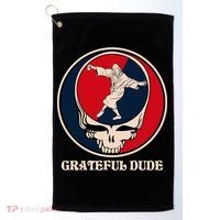 Grateful Dude Skull Golf Towel thumb 0