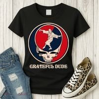 Grateful Dude Skull Women's T-Shirt thumb 3
