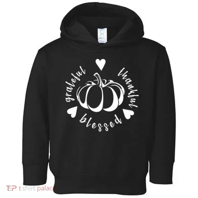 Grateful Faithful Blessed Toddler Hoodie