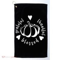 Grateful Faithful Blessed Golf Towel thumb 0