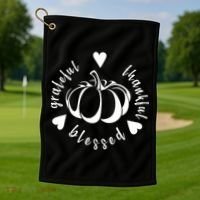 Grateful Faithful Blessed Golf Towel thumb 1