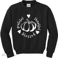Grateful Faithful Blessed Kids Sweatshirt thumb 0