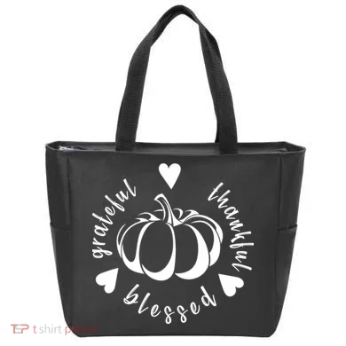 Grateful Faithful Blessed Tote Bag