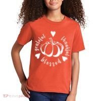 Grateful Faithful Blessed Kids T-Shirt thumb 2