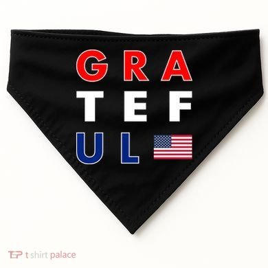 Grateful for America USA-Made Doggie Bandana