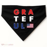 Grateful for America USA-Made Doggie Bandana thumb 0