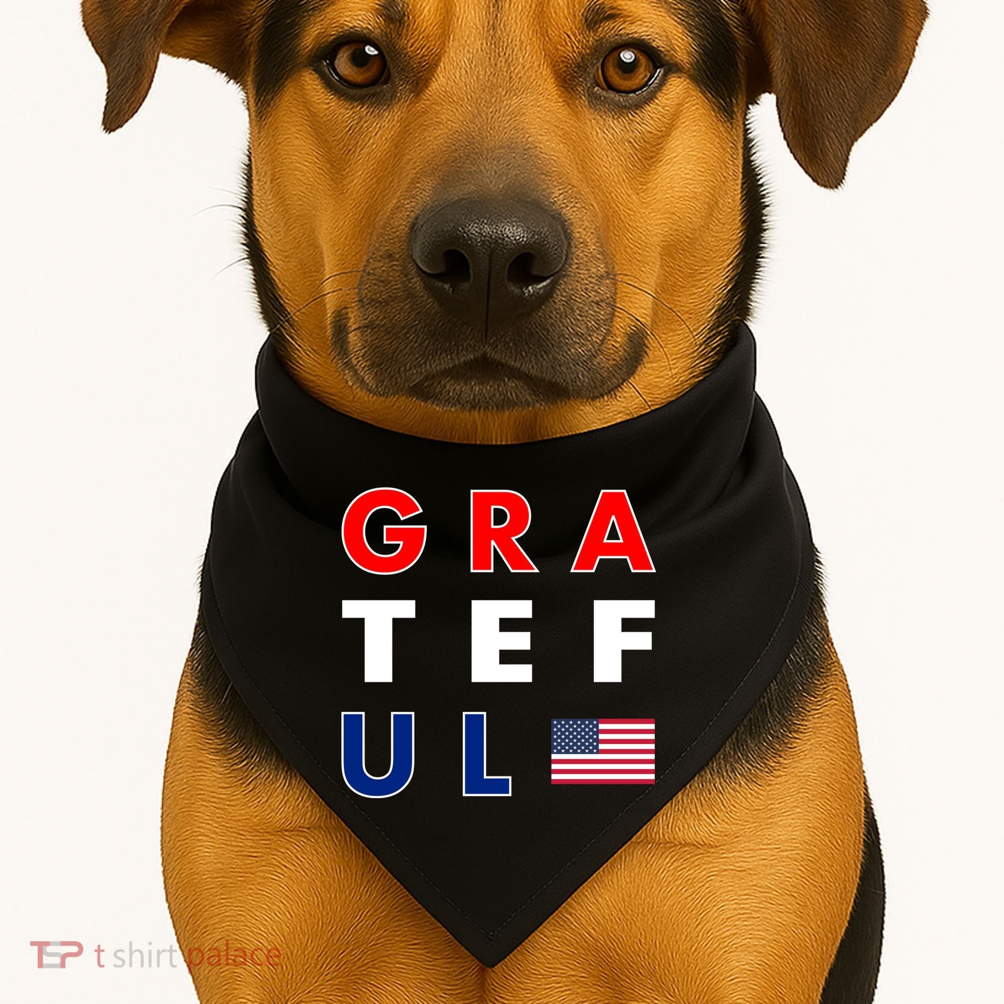 Grateful for America USA-Made Doggie Bandana
