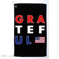 Grateful for America Golf Towel thumb 0