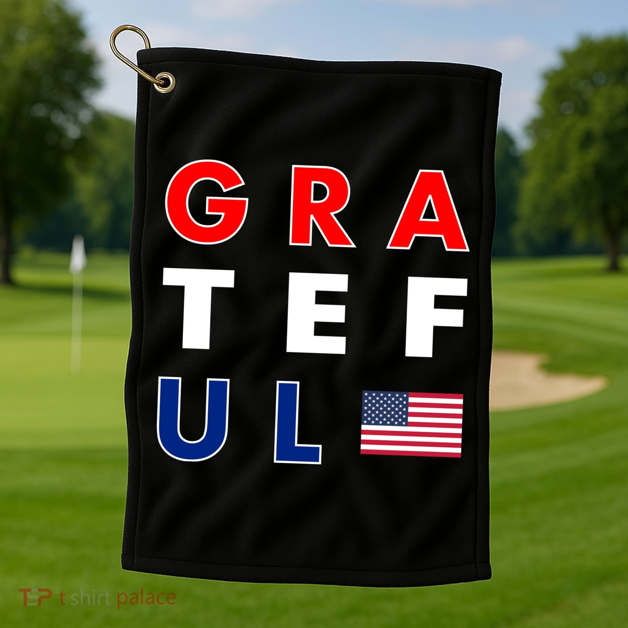 Grateful for America Golf Towel