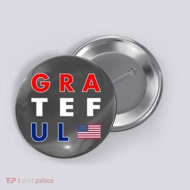 Grateful for America Button