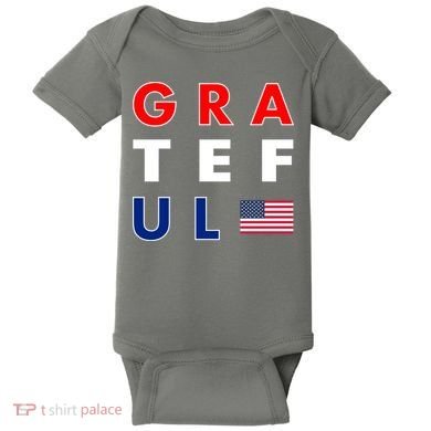 Grateful for America Baby Bodysuit