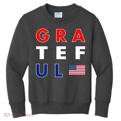 Grateful for America Kids Sweatshirt