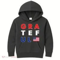 Grateful for America Kids Hoodie thumb 0