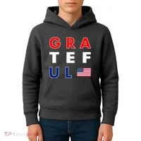 Grateful for America Kids Hoodie thumb 4