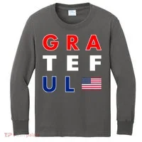 Grateful for America Kids Long Sleeve Shirt thumb 0