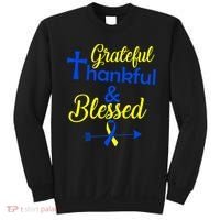 Grateful Thankful & Blessed Down Syndrome Sweatshirt thumb 0