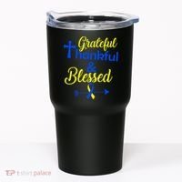 Grateful Thankful & Blessed Down Syndrome Tumbler thumb 0