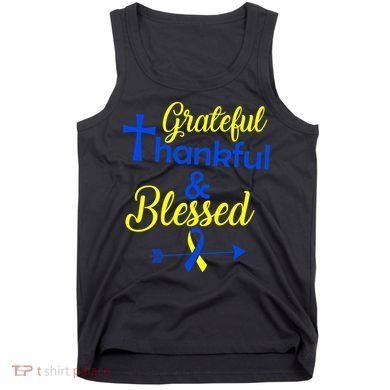 Grateful Thankful & Blessed Down Syndrome Tank Top