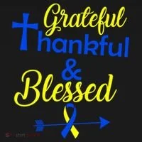 Grateful Thankful & Blessed Down Syndrome Kids Long Sleeve Shirt thumb 2