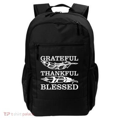 Grateful Thankful And Blessed Backpack