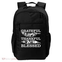 Grateful Thankful And Blessed Backpack thumb 0