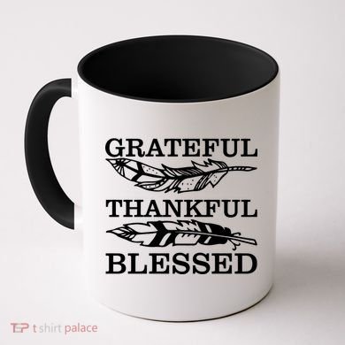 Grateful Thankful And Blessed Coffee Mug