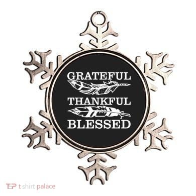 Grateful Thankful And Blessed Ornament
