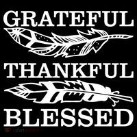 Grateful Thankful And Blessed Ornament thumb 1