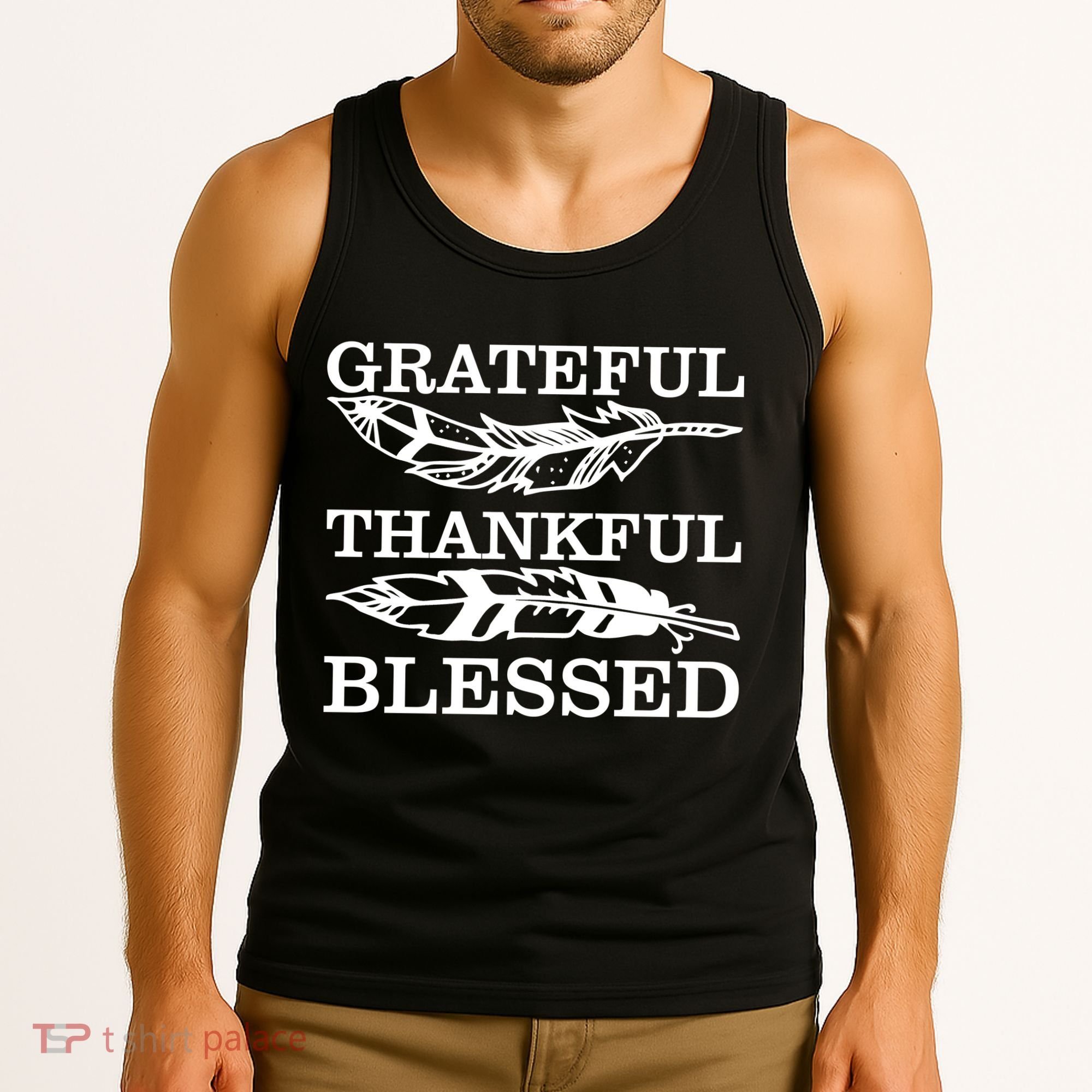 Grateful Thankful And Blessed Tank Top