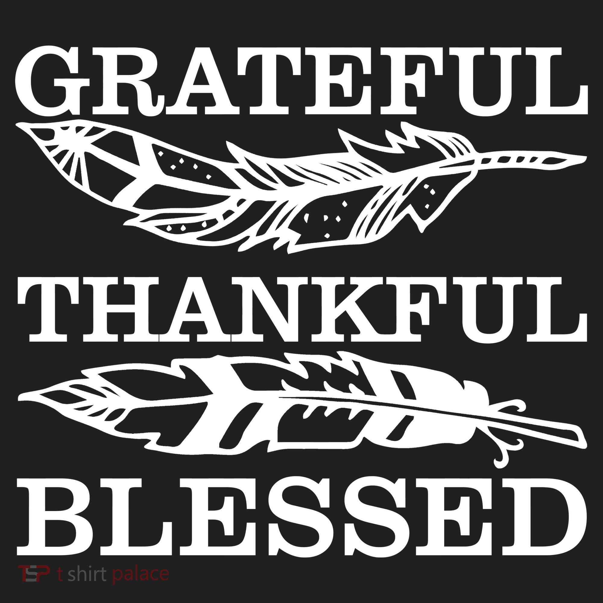 Grateful Thankful And Blessed Golf Towel