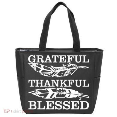 Grateful Thankful And Blessed Tote Bag