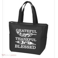 Grateful Thankful And Blessed Tote Bag thumb 3