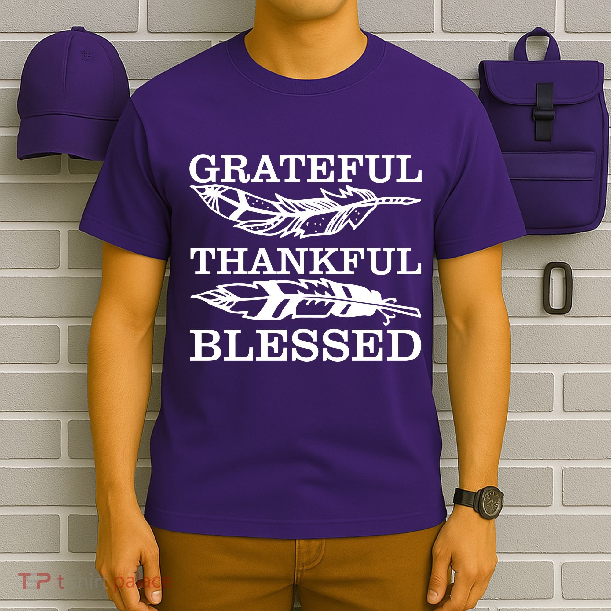 Grateful Thankful And Blessed T-Shirt