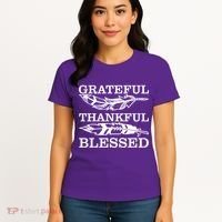 Grateful Thankful And Blessed Women's T-Shirt thumb 4