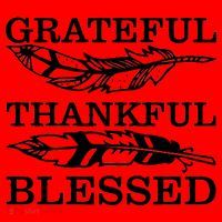 Grateful Thankful And Blessed Santa Hat thumb 1
