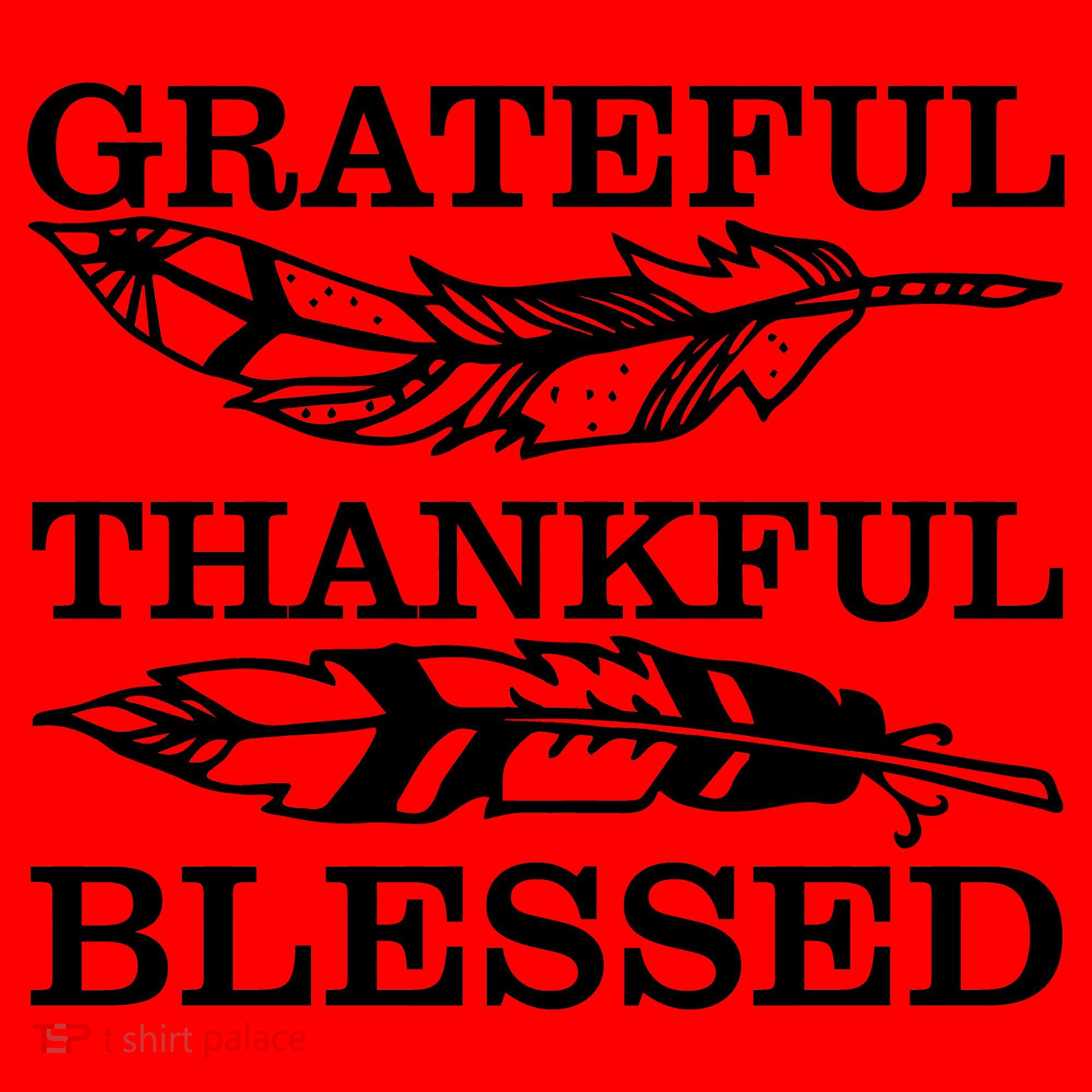 Grateful Thankful And Blessed Santa Hat