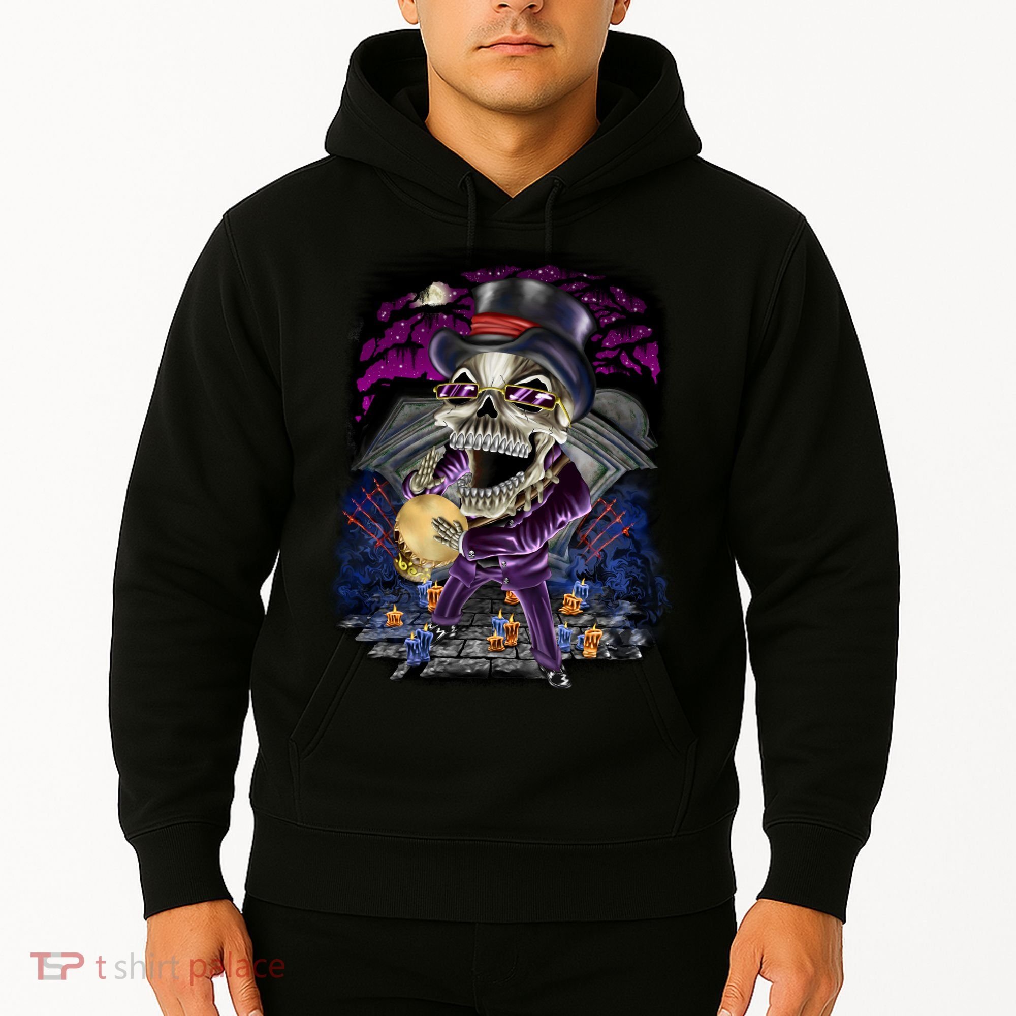 Graveyard Death Skull Hoodie